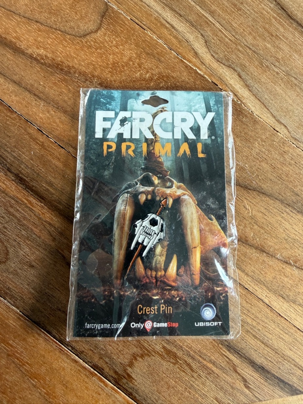 Far Cry Primal Crest Pin 2016 Ubisoft GameStop Exclusive Promo NWT Sealed